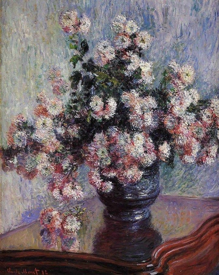 Claude Monet Chrysanthemums 2